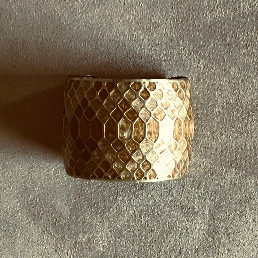 Brass cuff bracelet, adjustable to fit most
